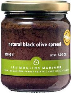 Les Moulins Mahjoub Natural Black Olive Spread 200g