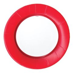 Caspari 8 Dinner Plates(Red)