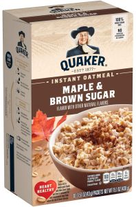 Quaker Maple & Brown Sugar Instant Oatmeal 344g