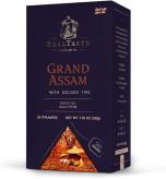 Real Taste Grand Assam With Golden Tips  Black Leaf Tea(20 x 2.5g in Pyramids)