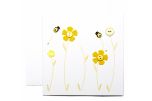 Vivienne Handmade 5 Flowers Stem (Sunshine Yellow) Card